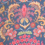 Artastic Nature Muslin Fabric (Blue, Floral, Muslin)