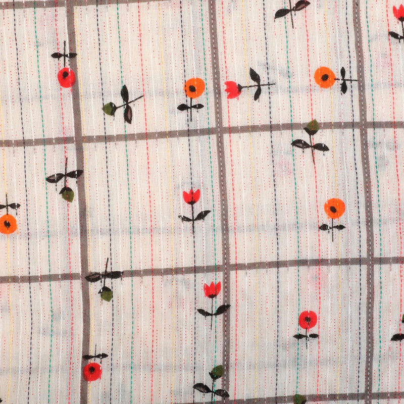 Pearl Delight Cotton Fabric (Baege, Cotton)