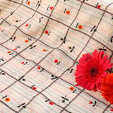 Pearl Delight Cotton Fabric (Baege, Cotton)