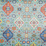 Rock N Roll Satin Fabric (Blue, Satin)
