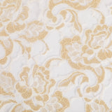 Florid Universe Organza Fabric (Gold , Organza , floral)