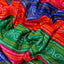 Bandish Bandits Silk Fabric (blue, green, pink, red, lehariyan , silk)