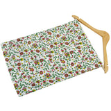Bridal Flash Fabric (Green & Red, Floral, Cotton)