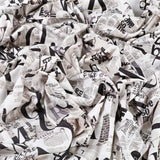 Vogue Alert Crepe Fabric (Black, White, Magazine, Newspaper, Crepe)