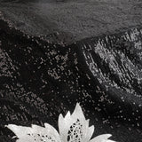 Cocktail Pop Georgette Fabric (Black, Sequin, Georgette )