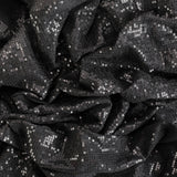 Cocktail Pop Georgette Fabric (Black, Sequin, Georgette )