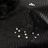 Date Night Georgette Fabric (Black, Georgette )