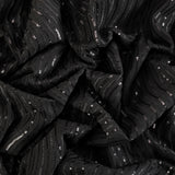 Date Night Georgette Fabric (Black, Georgette )