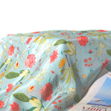 Sky High Crepe Fabric (Sky Blue, Floral,  Crepe)