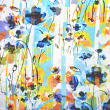 Romancing Flora French Crepe Fabric (Water Colour ,Floral,  French Crepe)