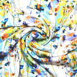 Romancing Flora French Crepe Fabric (Water Colour ,Floral,  French Crepe)