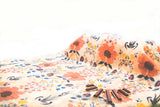 Fashion Inspo Chanderi Fabric (Baege, Floral, Chanderi)