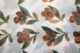 Motif Love Tabby Silk Fabric (Baege, Brown, Green, Tabby Silk)