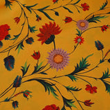Sunshine Satin Fabric (Yellow, Satin)
