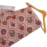 Etheral Lotus French Crepe Fabric ( Peach, Floral, French Crepe)