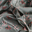 Roseate Tassar Silk Fabric (Green, Floral , Tassar Silk )