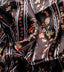 Midnight wildflower  Satin Fabric  (Black, Floral, Satin)