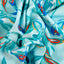 Shades of Paradise Crepe Fabric (Green, Blue, Crepe)
