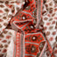 Simplicity Art Mulmul Fabric (White & Orange, Traditional, Mulmul)