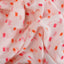 Inherited Heritage Upada Silk Fabric (White, Silk, Orange, Pink)