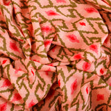 Youthful Gloss Mulmul Fabric (Peach, Traditional, Mulmul)