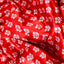 Make You Mine Satin Fabric (Red & White, Floral, Satin)