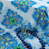 Dolce Affection Georgette Fabric (Blue, Modern, Georgette)