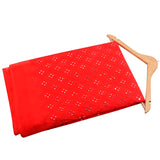 Rouge Beauty  Goergette Fabric(Red, Mirror Work, Goergette)