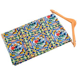 Sanorita Crepe Fabric (Yellow, Blue, Crepe)