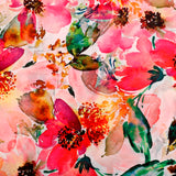 Wilderness Couture Muslin Fabric (Pink, Floral, Muslin)