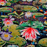 Gulistaan Muslin Fabric(Green, Floral, Muslin)