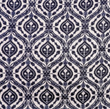 Morris Tulip Satin Fabric (Black & White, Modern, Satin )