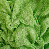 Enlighten Goergette Fabric(Green, Thread Work, Goergette )