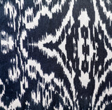 On Cloud 9 Satin Fabric (Dark Blue & White, Traditional, Satin)