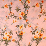 Sunset Aroma Cotton Fabric (Peach, Mulmul, Cotton)