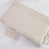 Grace Days Linen Fabric ( white & gold, Floral, Linen)