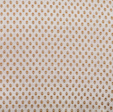Grace Days Linen Fabric ( white & gold, Floral, Linen)