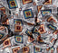 Life in Ice Satin Fabric (Grey, Objects, Satin)