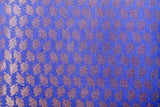 Ocean Leaf Chanderi Fabric (Blue, Chanderi)