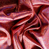 Ombre Belle Pashmina Chanderi Fabric (Purple Shades,Traditional, Chanderi )