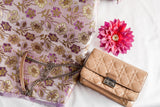 Voilet in Passion Jacquard Fabric (violet,  Floral & Foiling,Jacquard)