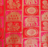 Royal Blush Brocade Fabric (Pink, Festival, Brocade)