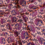 Blossom in Wonder Georgette Fabric (Purple, Peach, floral, Georgette)