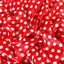 Retro Ferrero Satin Fabric (Red, White, Satin)