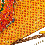 Summer Cool Mulmul Fabric (Yellow, Floral, Mulmul )