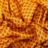 Summer Cool Mulmul Fabric (Yellow, Floral, Mulmul )