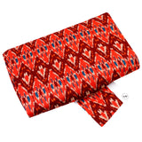 Crimsom Tales Cotton Fabric (Brown,Orange & Blue, Ikkat, Cotton)