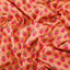 Katty Beauty Mulmul Fabric (Pink, Orange, floral, Mulmul, Cotton)