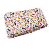Pop Xo Cotton Fabric (White, Yellow & Black, Animals & Bird, Cotton)