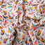 Pop Xo Cotton Fabric (White, Yellow & Black, Animals & Bird, Cotton)